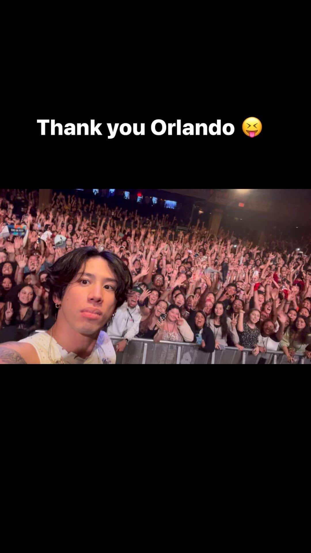 Taka のインスタグラム：「It was unbelievable tonight!!! The crowd keeps getting better!! Orlando was the best so far… Atlanta can you beat it? 😂 @hoborlando @oneokrockofficial」