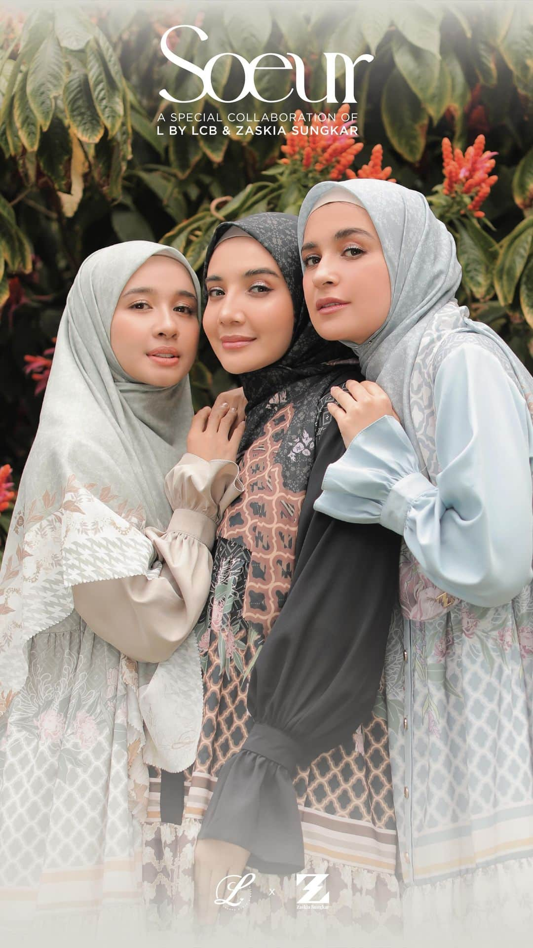 ラウディアシンシアベラのインスタグラム：「Bismillahirrahmanirrahim,  @lbylcb and @zaskiasungkarjakarta present "SOEUR" Series ❤️  #lbylcb #loveconfidencebeauty」