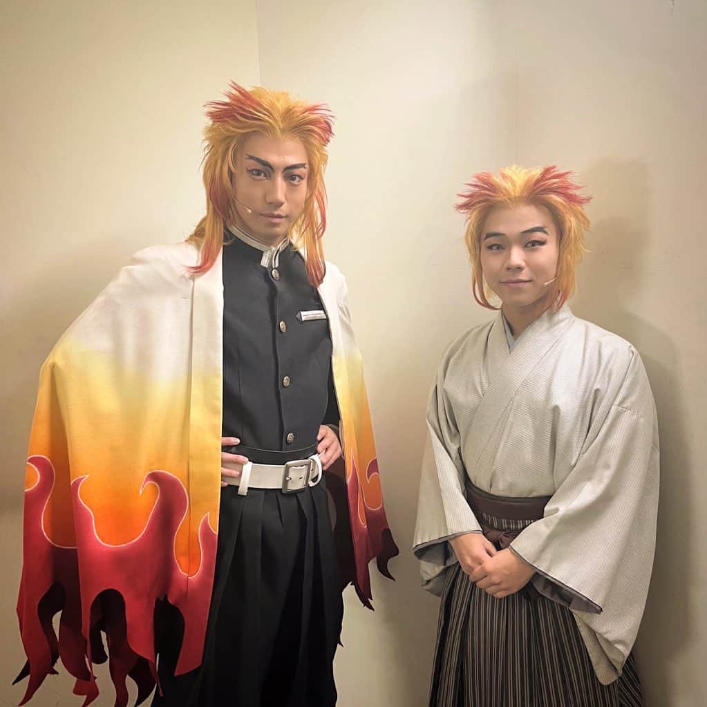 矢崎広のインスタグラム：「舞台「鬼滅の刃 」其ノ参 無限夢列車、京都公演千秋楽を無事迎える事ができました。京都劇場は、よりお客様を近くに感じられて得るものが多く素敵な空間でありました。またぜひ来たい。  皆様沢山の拍手、ご声援、誠にありがとうございました！！  無限夢列車、次なる地は、 再びの東京！🚂  煉󠄁獄兄弟🔥」