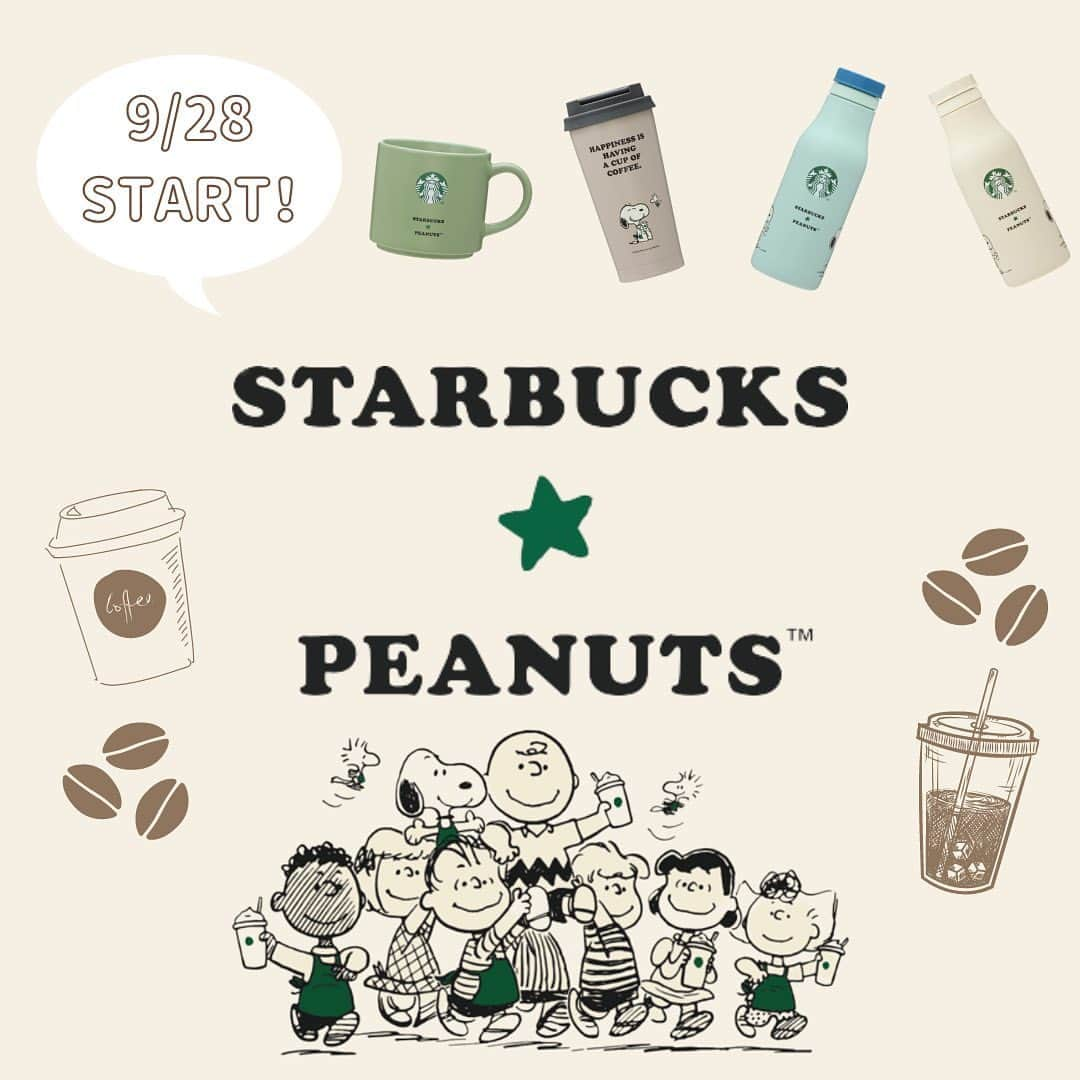 fasme.mediaのインスタグラム：「\9/28〜激アツコラボ☕️🥜/ Starbucks✖️PEANUTSがかわいすぎる♡  ୨୧┈┈┈┈┈┈┈┈┈┈┈┈୨୧  みんな大好きスタバとPEANUTSのコラボがスタート🥹💕  9/28〜第一弾、10/5〜第二弾がオンラインストア限定で発売されます！！  お目当てのグッズの発売日をお見逃しなく♡  即完必至なアイテムのラインナップをご紹介します♪  ୨୧┈┈┈┈┈┈┈┈┈┈┈┈୨୧  お気に入りの写真を#fasmeのハッシュタグをつけて投稿  または @fasme.media をタグ付けして投稿してね♡ fasmeのinstagramやwebサイトであなたの画像が紹介されるかも...♡  #fasme #スタバ #Starbucks#スターバックス#スタバタンブラー #スタバラ部 #コラボアイテム#スヌーピー#スヌーピーグッズ #PEANUTS #スヌーピー大好き #スタバコラボ#スヌーピーコラボ #スヌーピー好きと繋がりたい」