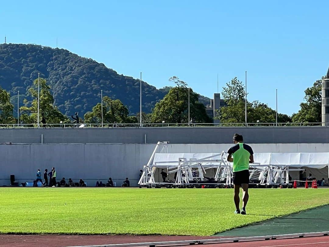 鍜治木崚のインスタグラム：「予選では安部さんと 決勝では松下さんと最後に走れて良かったです。 2人とも目標にしていました。 お疲れ様でした。 #写真撮ってない #写真これだけ」