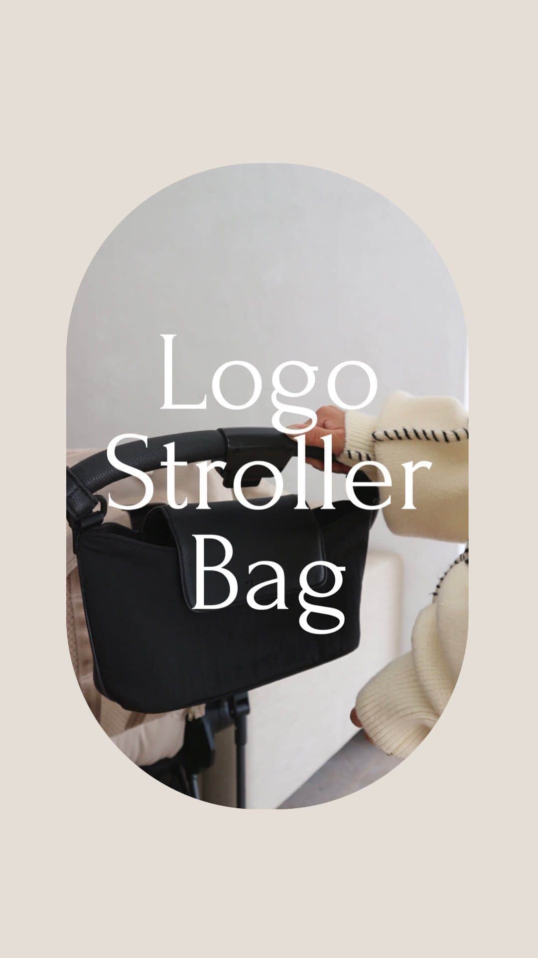佐野真依子のインスタグラム：「たくさんお問い合わせいただいていた 来週の9/28に販売開始のストローラーバッグの 魅力を改めてリールでご紹介🎬 よりコンパクトになった新作は 高級感のあるエコレザーに型押しのロゴがCoordinateにも合わせやすいスタイリッシュなデザイン❤︎ 販売開始は9/28 18:00〜 ぜひたくさんの方にご愛用いただけたら嬉しいです❤︎ ■ Logo Stroller Bag ¥7,000+TAX #trunc88 @trunc88_official」