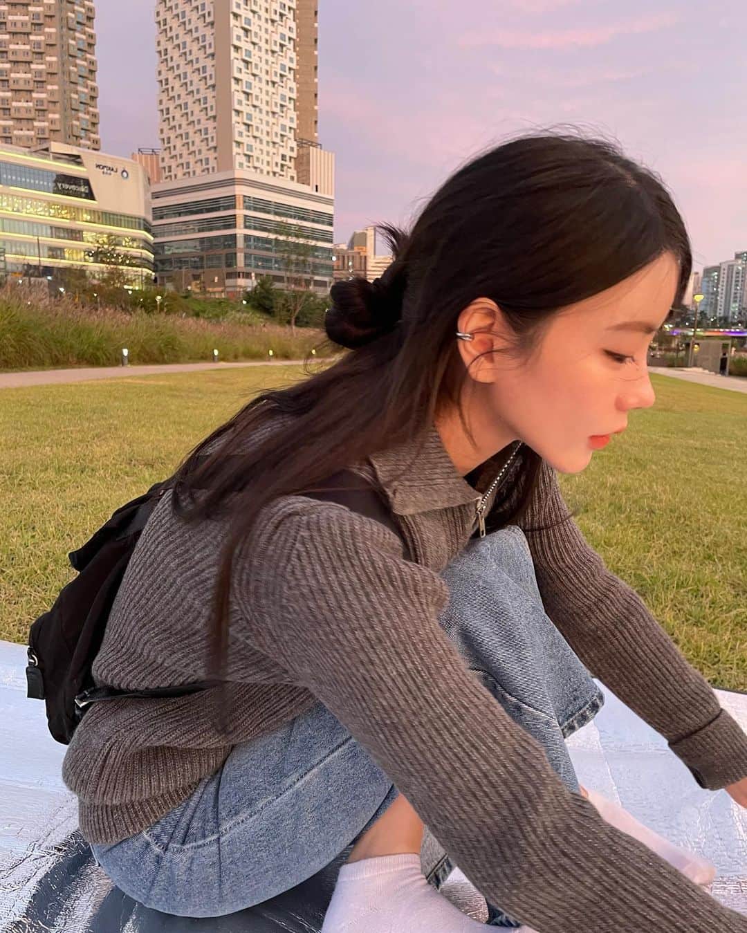 イ・ミンジュのインスタグラム：「하늘이 완죤 💟💟💟」