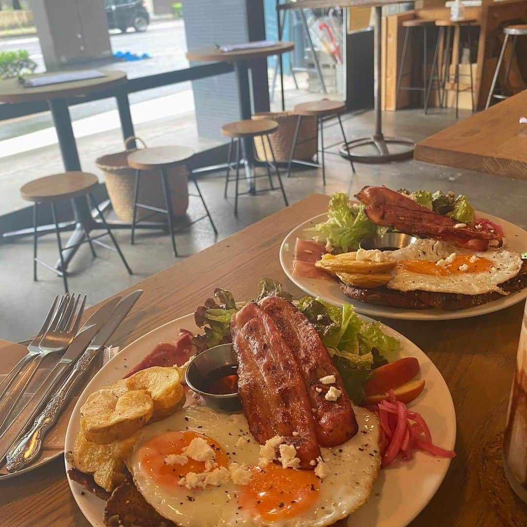 鈴木えりかのインスタグラム：「また行きたい🍳🥓🥔🤤💕」