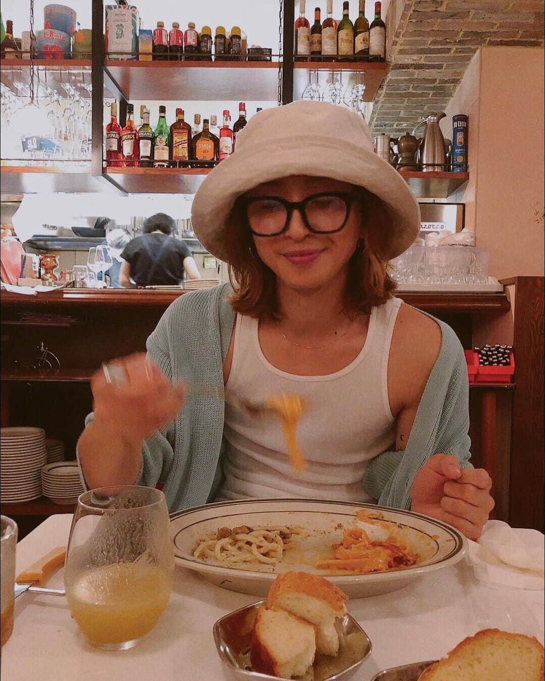 のインスタグラム：「夏のオバショット3連発🍝🇮🇹」