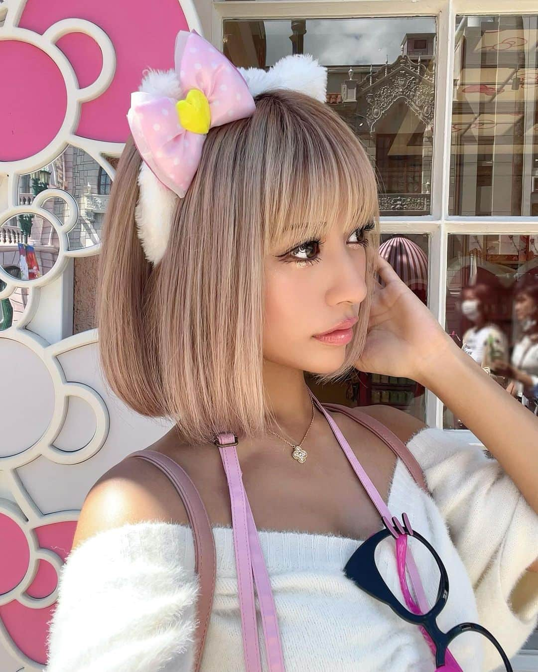 華さんのインスタグラム写真 - (華Instagram)「ぼぶ🎀  @lapisyuuki  #usj #usjコーデ #キティちゃん」9月3日 20時00分 - _hana.87_