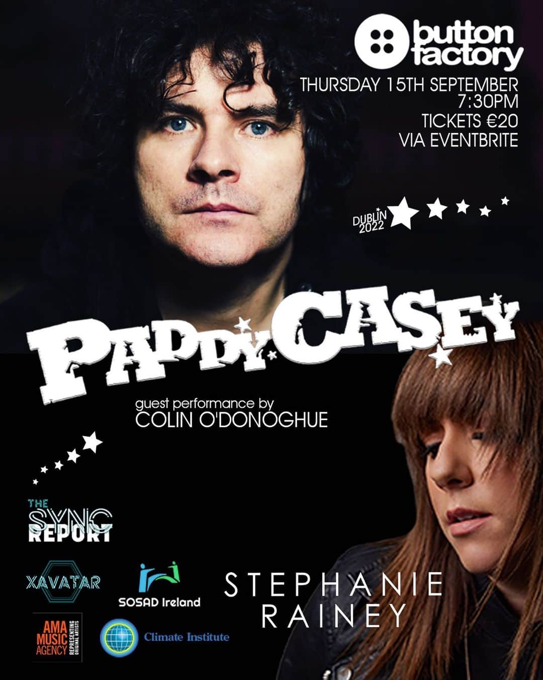 コリン・オドナヒューのインスタグラム：「I'll be at The Button Factory in Dublin. Join Paddy Casey, Stephanie Rainey and me on September 15th. Who's coming? Tickets via Eventbrite.」