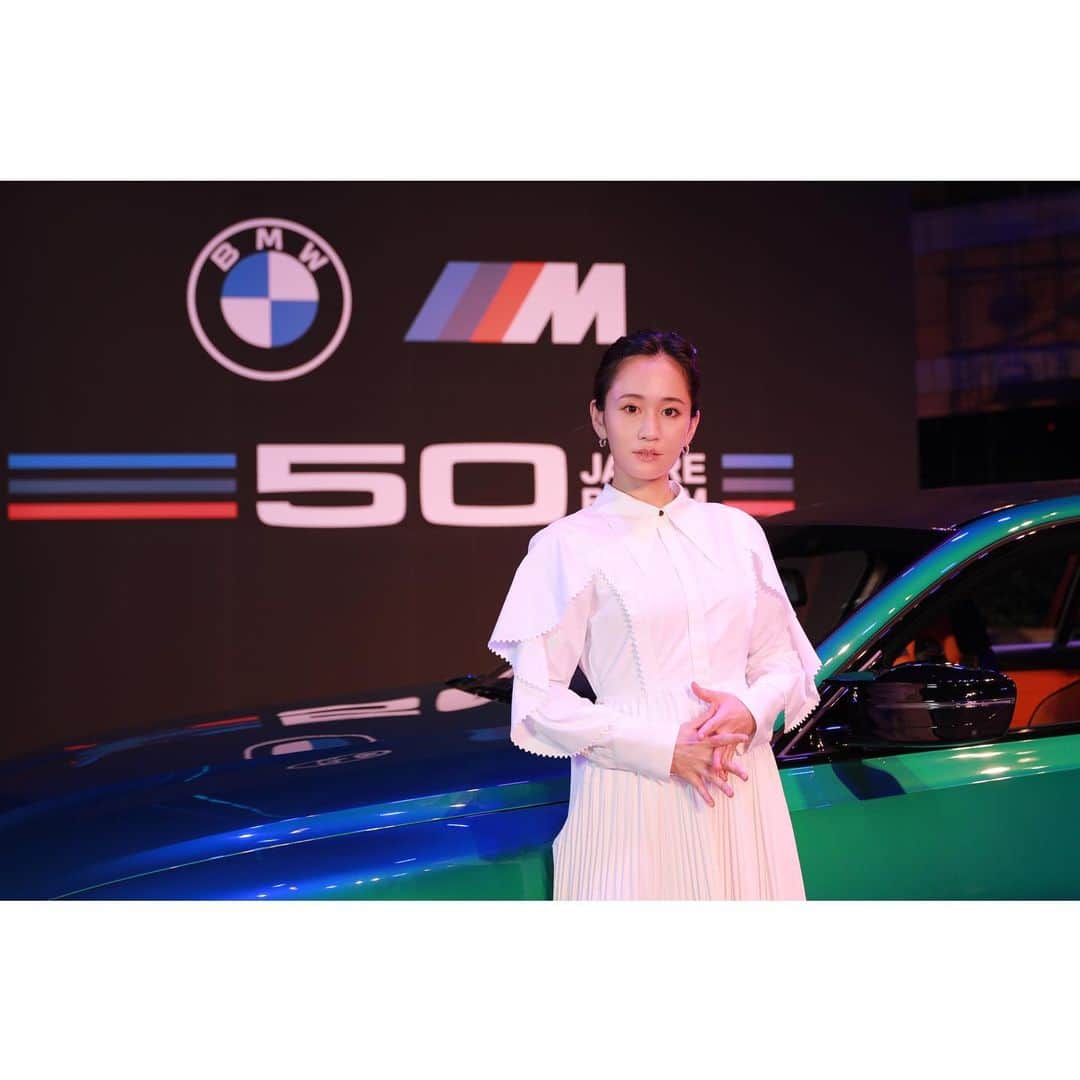 前田敦子のインスタグラム：「. BMW Mの50周年を記念したイベント  M NIGHT OUTによんでいただきました❕  夏の終わりの華やかな時間🌻 社長さん凄くチャーミングな方で共通点もあって、 本当に楽しい時間でした🤍  #Mナイトアウト #WeAreM #BMWM」