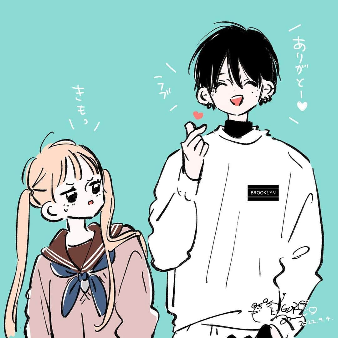 目黒あむのインスタグラム：「ラブ🫰💓 重版やらなんやら色々感謝な翠くん（とスイ）  せっかくフォローして下さってるのにまともにイラストや落書きあげれなくて申し訳ない…😢なかなか余裕がない…落書きとかもっとしたい…！ ⁡ フォロー♡コメントにメンションなどいつもありがとうございます🙇‍♂️✨TikTokやタグでの投稿も感謝です〜！🌱 ⁡ #お姉ちゃんの翠くん #漫画 #少女漫画 #comic」