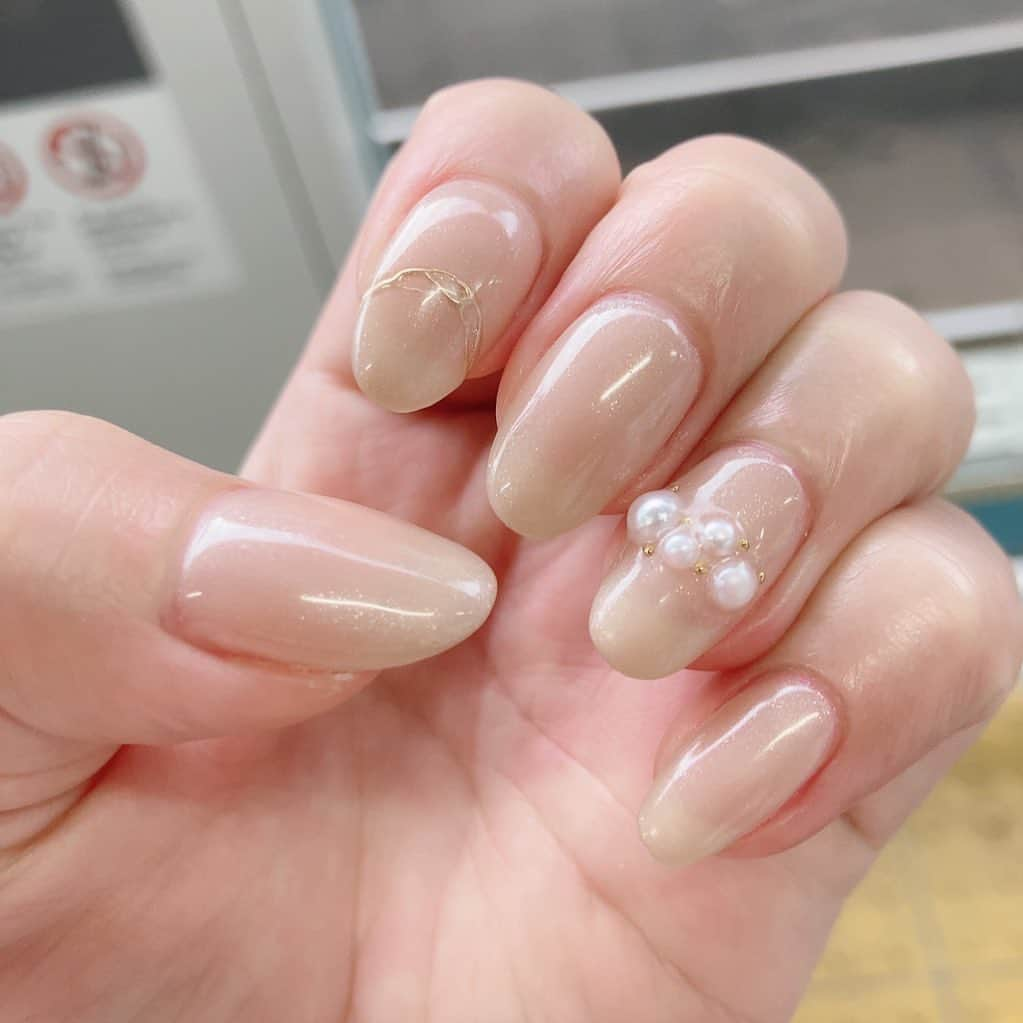 柚月彩那のインスタグラム：「nail♡」