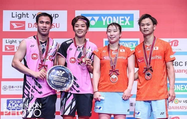 のインスタグラム：「JAPAN OPEN 2位でした。 たくさんの応援ありがとうございました📣！ 2週間戦い抜けたのは皆さんの応援があったからです。 優勝することはできなかったけど、楽しかったー！！！  しっかり休んでまた頑張りたいです。 #japanopen #ワタガシ #遠藤さん」