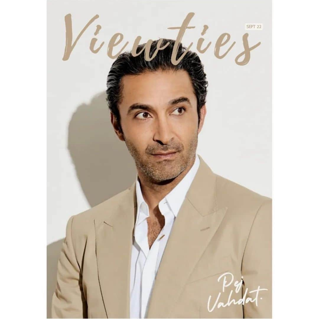 ペジ・ヴァーダトのインスタグラム：「Look mom I’m on the cover of a magazine! Had a great time chatting with @viewtiesmag about @shocityonahill @theoldmanfx and the grind of being an actor of color. Check it out. Link in bio 📸 @j2pix @randcpmk @dolcegabbana」