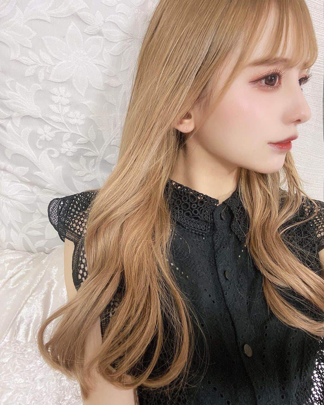 jurinaのインスタグラム：「夏なのでハイトーンに(結構前ですが💧) 玉さんいつもありがとうございます☺︎」