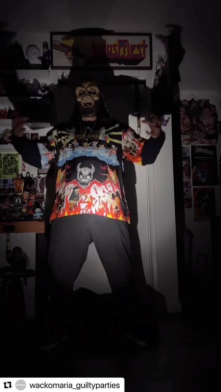 Daizo Yoshiokaのインスタグラム：「#Repost @wackomaria_guiltyparties with @use.repost ・・・ PARADISE TOKYO  7th Anniversary  NECKFACE / WACKO MARIA @nastyneckface 2022/09/09  WACKO MARIAのFLAGSHIP SHOP、PARADISE TOKYOの7周年を記念して、 LAのアーティスト NECKFACEとのコラボレーション商品をリリースいたします。  To celebrate the 7th anniversary of WACKO MARIA's FLAGSHIP SHOP, PARADISE TOKYO, we are pleased to announce the release of our collaboration with LA based artist, NECKFACE.  #neckface #wackomaria #guiltyparties #paradisetokyo」