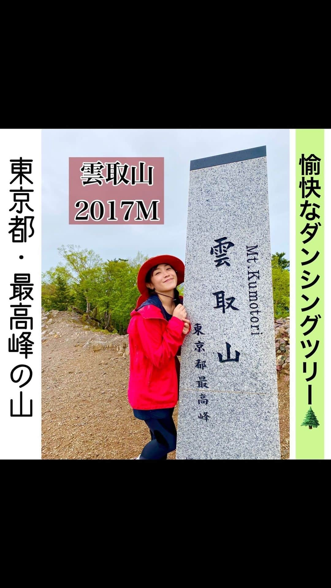 佐藤美樹のインスタグラム：「. . 日帰り登山で行った雲取山は、 あいにくのお天気。 . ロングコースにへろへろで 写真少なめですが☺️💦 . . 登った時はすごく達成感があって 楽しかったー✨ . . またお天気のいい日に登りたいです . . ダンシングツリーも 気分を上げてくれましたよ♪ . . . そろそろ・・ #テン泊 したいのですが 皆さんはどこのお山でデビューしましたか？ 教えて下さい♡ . . .  ⛰⛰⛰⛰⛰⛰⛰⛰⛰⛰⛰  #登山記録  #山ガール  #登山コーデ  #山好き  #東京  #雲取山  #雨の日  #山ノート  #登山アナ #山好きな人と繋がりたい  #絶景  #鬼滅の刃  #炭治郎  #聖地  #登山コーデ  #山行  #山  #百名山  #登山女子  #佐藤美樹  #mountains  #mountain  #training」