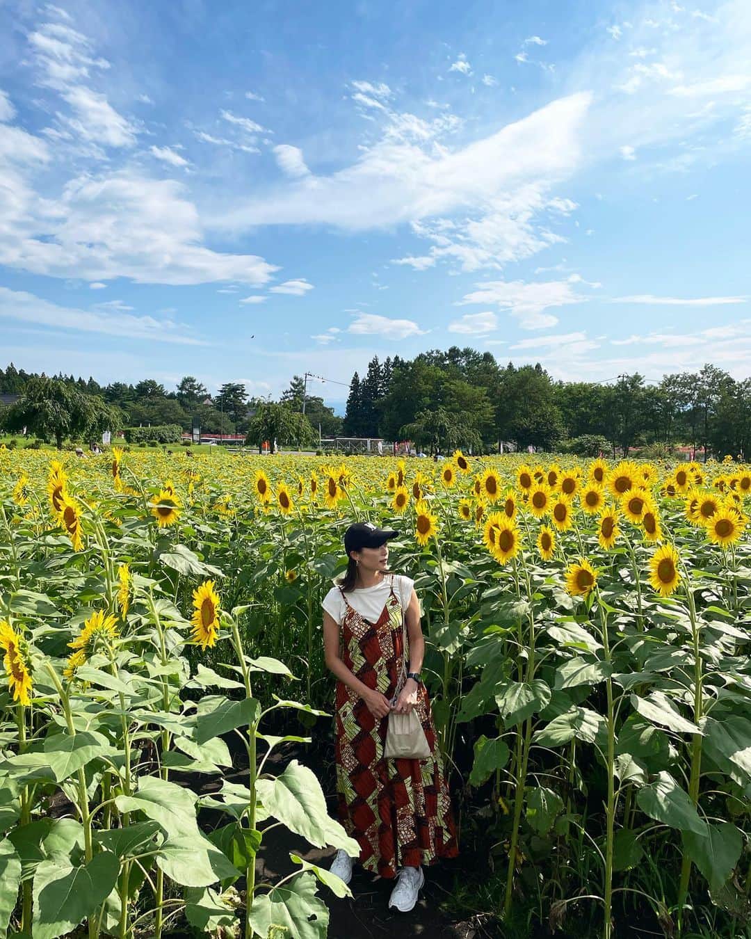 misaki saitoのインスタグラム：「. 夏の思い出🌻  #japan #fukushima #summer #sunflower #dayoff」