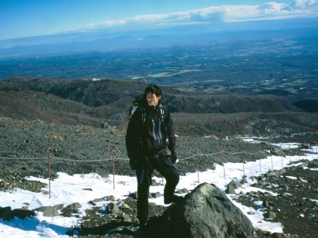 野村大貴のインスタグラム：「and wander 2022AW  吹き飛びそうでした🌪過酷で楽しかった🗻  #model #TaikiNomura #fashion  #Japan #モデル #데일리」