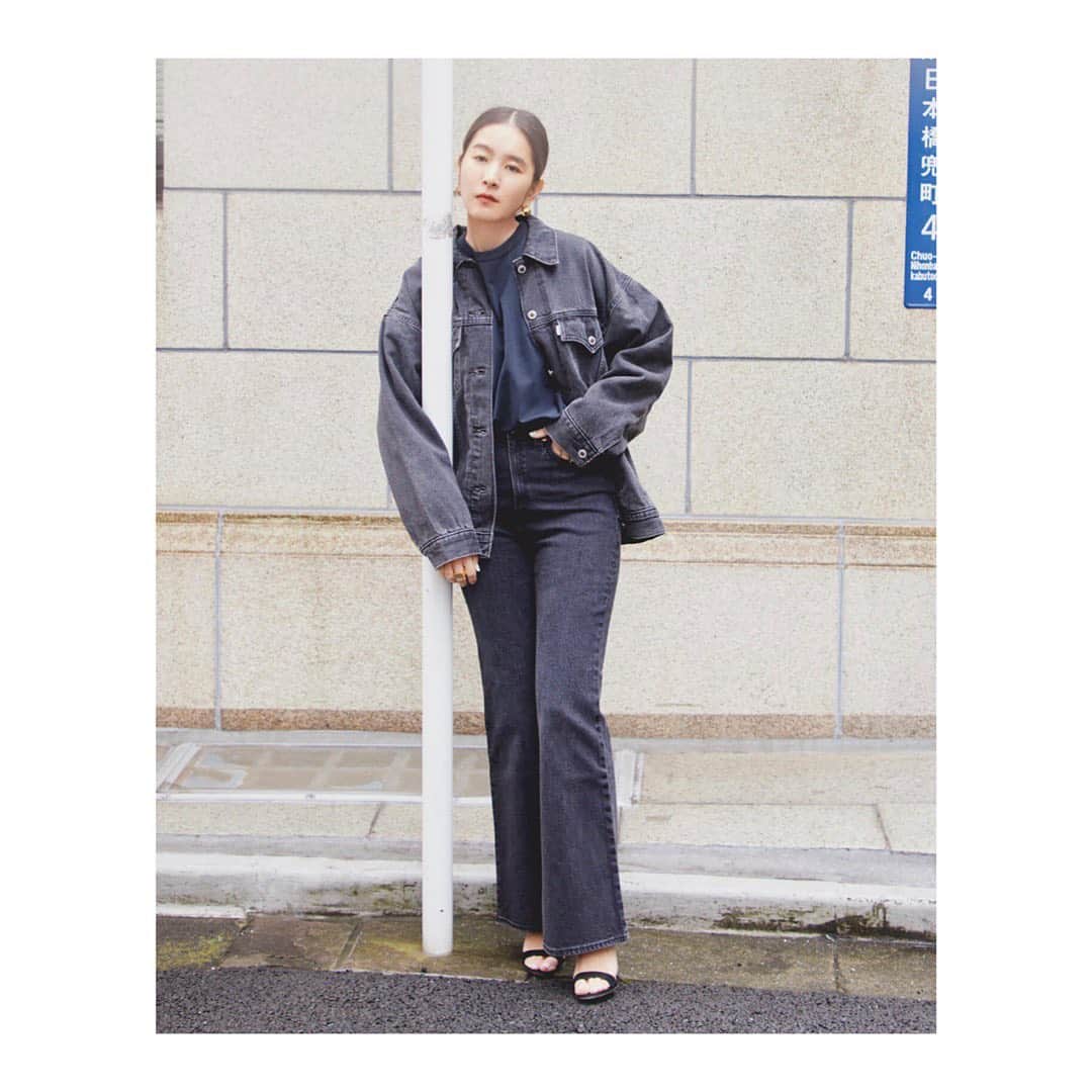 百々千晴のインスタグラム：「Dream come ture!  一つ夢が叶った。  King of denimの Levi'sとご一緒できるなんて 本当、生きててよかった。  Collaboration with @levis_japan」