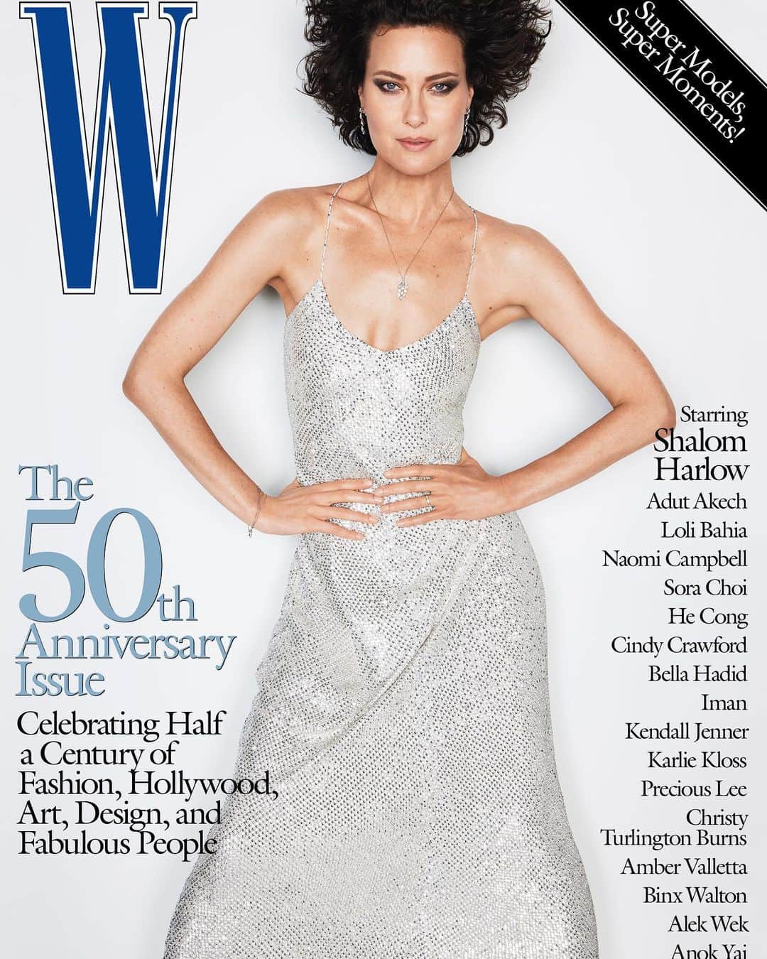 Jed Rootのインスタグラム：「@wmag 50th Anniversary Issue  Shot by @michaelthompsonstudio  Editor-in-Chief and Stylist: @saramoonves  Senior Style Editor: @Aaalliata Model: @shalomharlow Hair: @EugeneSouleiman  Makeup: @JamesKaliardos Manicure: @YukoTsuchihashi  Writer: @JennyComita Casting: @emperor.lee」