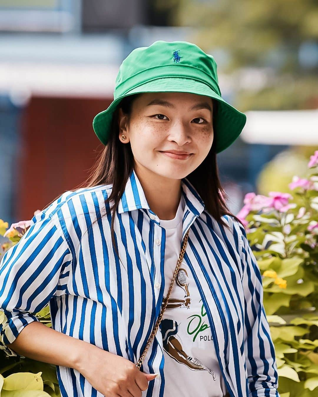 マイア・シブタニのインスタグラム：「2022 US Open 🎾 Thank you for having us, @poloralphlauren!  Wearing: Polo Ralph Lauren #PoloRLStyle #USOpen Bag: #PoloIDCollection 🥰」