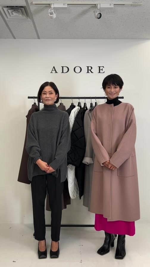 渡辺佳子のインスタグラム：「ADORE コラボインスタライブ」