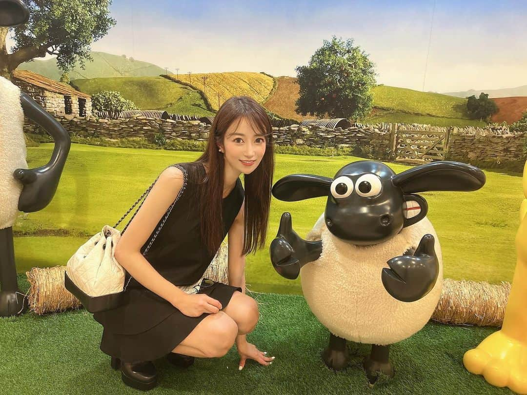 児玉菜々子のインスタグラム：「ひつじのショーン展へ🐑🍕  ガチ勢すぎて単身で乗り込みました😂笑  大好きなティミーにも会えた🥺❤️  12月には新作映画もするらしいし、益々ショーン熱上げていかないと🥺✨  皆さんの好きなアニメキャラは何ですか？😚🍓😽  #アニメ #キャラ  #ひつじのショーン  #ティミー  #大好き #instagood  #instalike  #instadaily  #instagram  #followme」