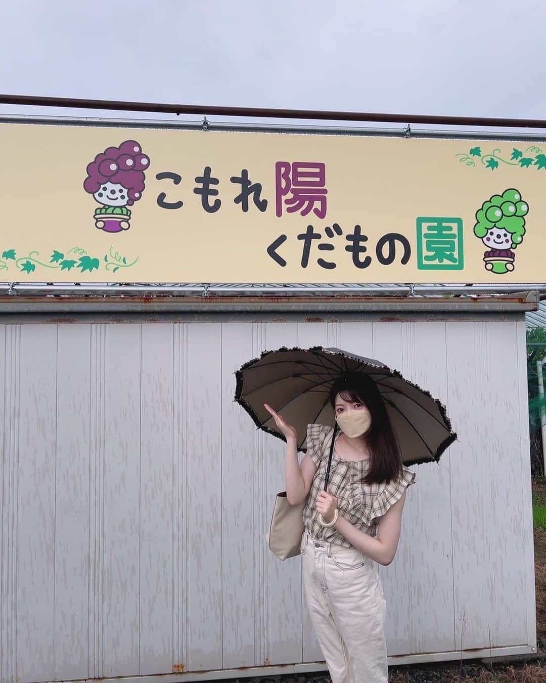 のインスタグラム：「『こもれ陽 くだもの園🍇』さん✨  こちらの農園さんは残念ながら園主さんがご不在だったため、看板のみのお写真になってしまいました🙇‍♀️  気になる～と思われた方、是非ぜひいらしてくださいね🤗🍇」