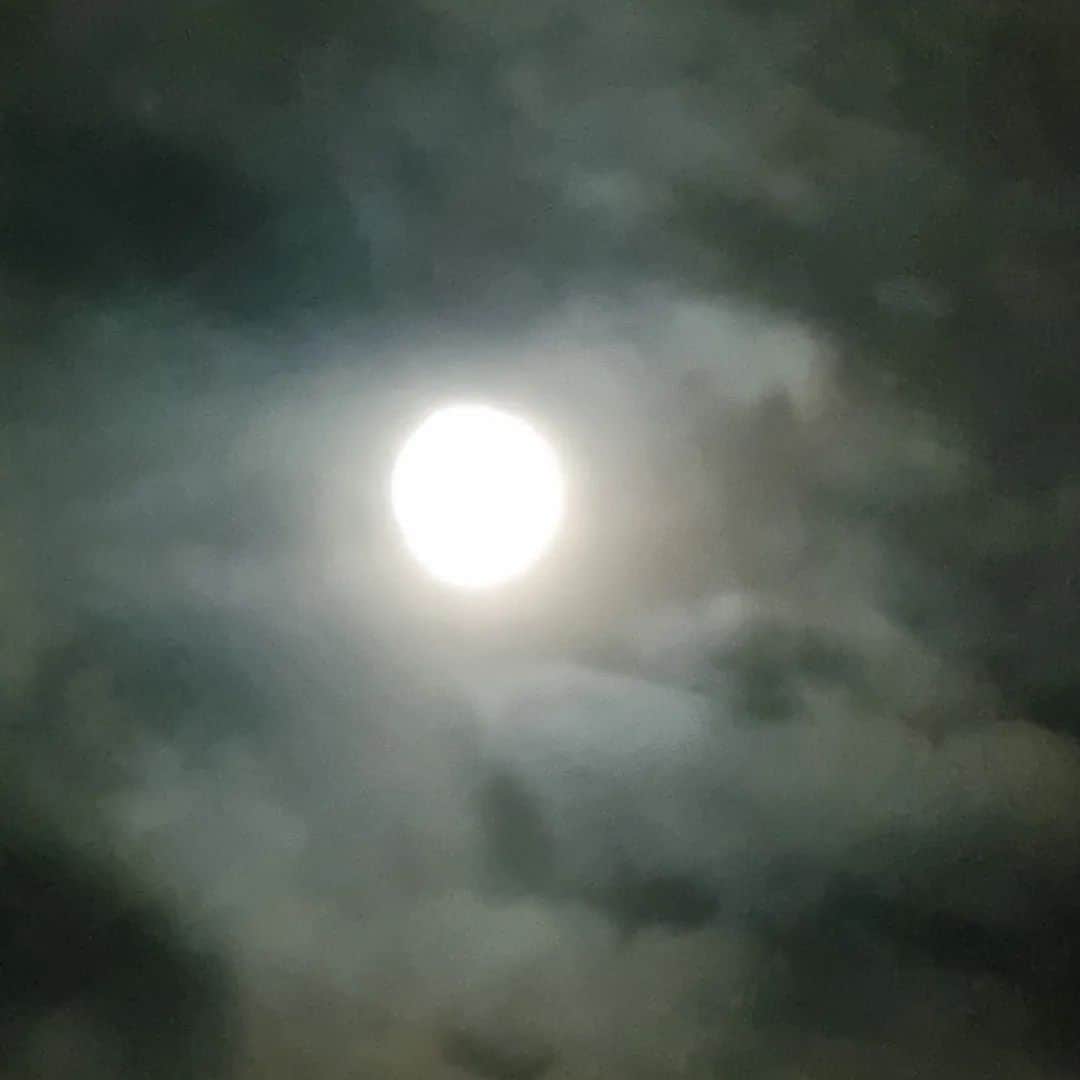 ト・ジウォンさんのインスタグラム写真 - (ト・ジウォンInstagram)「#도지원 #dojiwon 🙋‍♀️🌸 #100년 만에 보는#보름달 🌕 #구경 하세요 #어제 못보신분들 #창가 앉아 열심히 구경 #구름 ☁️ #the#full#moon in #100years 🌕☁️💕 #supermoon 😉」9月11日 9時59分 - anna.dojiwon