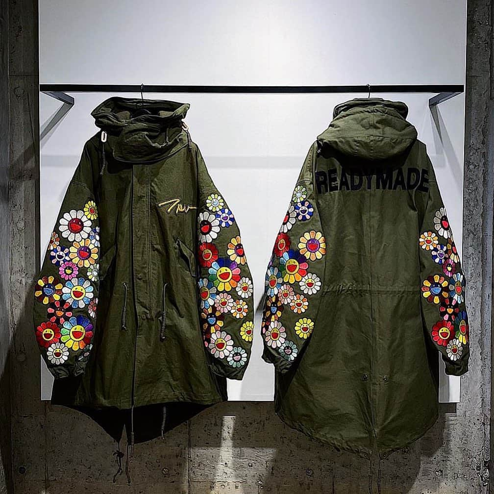 細川雄太さんのインスタグラム写真 - (細川雄太Instagram)「READYMADE x TAKASHI MURAKAMI “FISHTAIL PARKA” Made from vintage US ARMY tent shell @readymade_official @takashipom  @_________cherry_______ @cherry__fukuoka @tonari_no_zingaro」9月11日 20時01分 - readymade_official