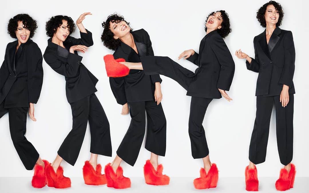 Jed Rootのインスタグラム：「@wmag 50th Anniversary Issue  Shot by @michaelthompsonstudio  Editor-in-Chief and Stylist: @saramoonves  Senior Style Editor: @Aaalliata Model: @shalomharlow Hair: @EugeneSouleiman  Makeup: @JamesKaliardos Manicure: @YukoTsuchihashi  Writer: @JennyComita Casting: @emperor.lee」