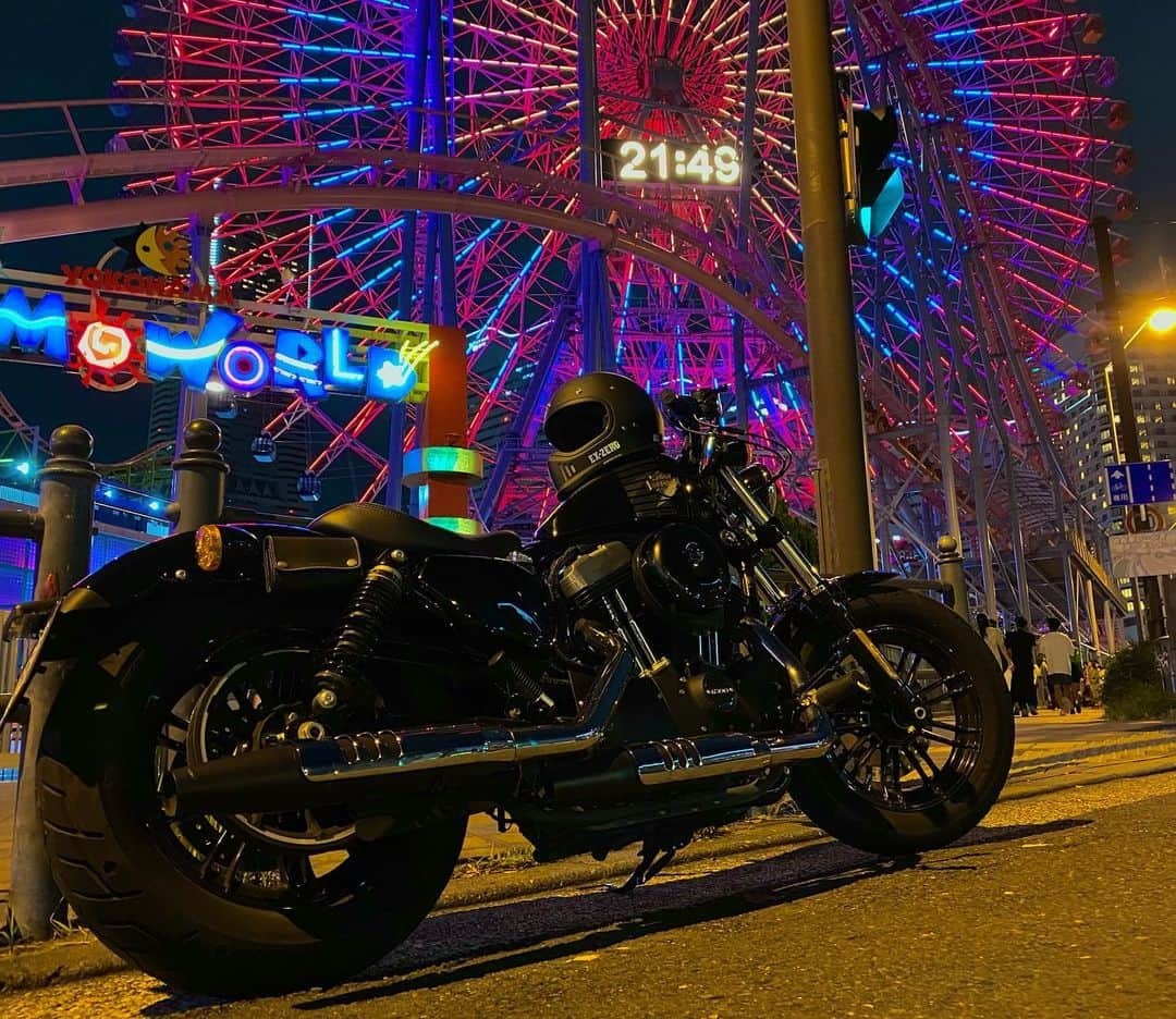 武良竜也さんのインスタグラム写真 - (武良竜也Instagram)「Night touring🌃  #harleydavidson #fortyeight #sportster #xl1200x #fatboy」9月12日 16時28分 - mrryuya_