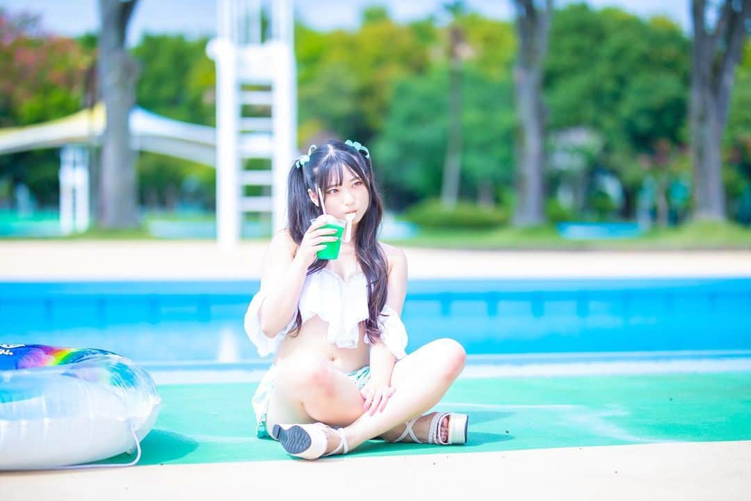 篠原ののかのインスタグラム：「夏のヒロインになりたい🍧   #idol  #KissBee  #近代麻雀水着祭2022  #撮影会 #しらこばと水上公園  #グラビア  #ポートレート  #portrait  #水着」