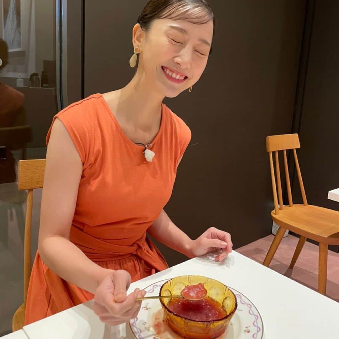 のインスタグラム：「『旅サラダ』京都旅 お茶とたすきさんで美味しいかき氷をぺろりでした。」