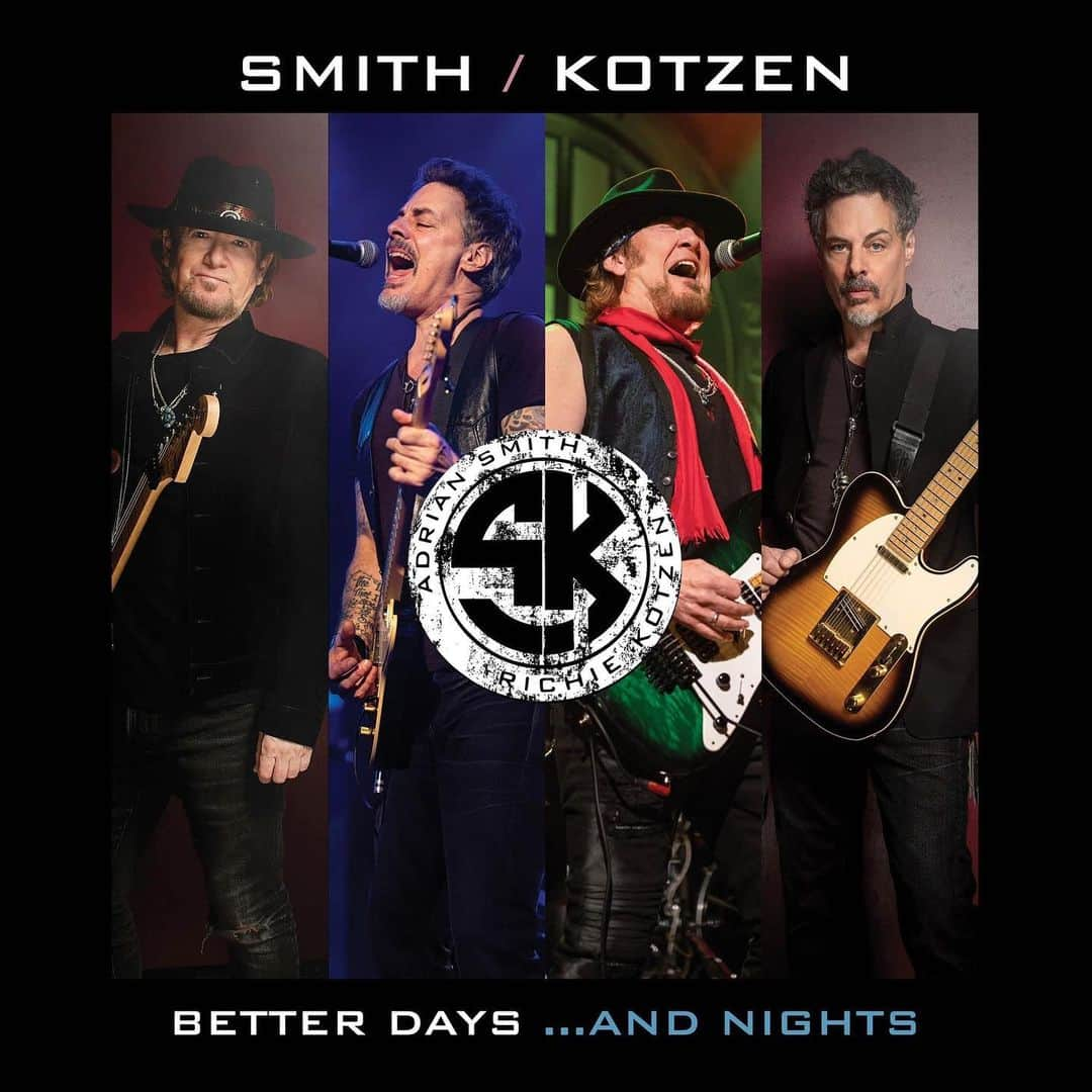 エイドリアン・スミスのインスタグラム：「Watch Smith/Kotzen's latest video for ‘Got A Hold On Me’ (Live) and preorder our new hybrid album ‘Better Days…And Nights’ that comes out on Friday!  YouTube.com/smith-kotzen  #SmithKotzen #AdrianSmith #RichieKotzen」