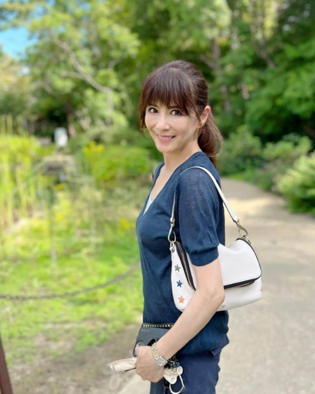 山田佳子さんのインスタグラム写真 - (山田佳子Instagram)「夏はまだ終わっていなかった…☀️😓 暑くて連日の猛暑日🔥 早く涼しくなってほしいなぁ ⁡ ⁡ #まだまだ #暑くて  #猛暑日 #早く #涼しくなっとほしいな #今週もよろしくお願いします  #50代コーデ #50代美魔女  ⁡  ⁡ ⁡ ⁡」9月12日 22時30分 - yoshiko117