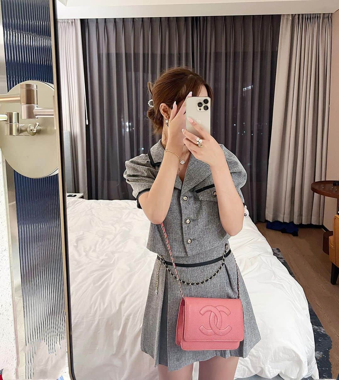 yuukachiさんのインスタグラム写真 - (yuukachiInstagram)「🇰🇷  この服 韓国で買ったんやけど 可愛くない？♡  来月も行くから服とコスメ 大量に買ってこよ〜♩」9月12日 22時35分 - yuuka_stagram