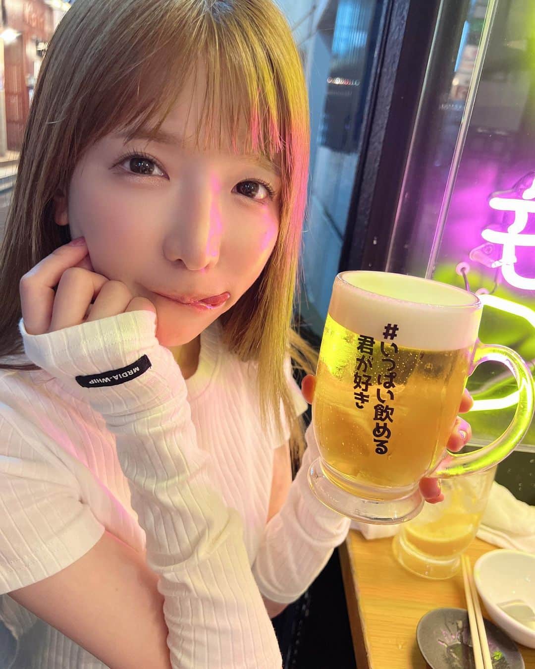 のインスタグラム：「いっぱい飲める君が好き？💓 #もんじゃ焼き #もんじゃ#もえあず#大食い#アイドル」