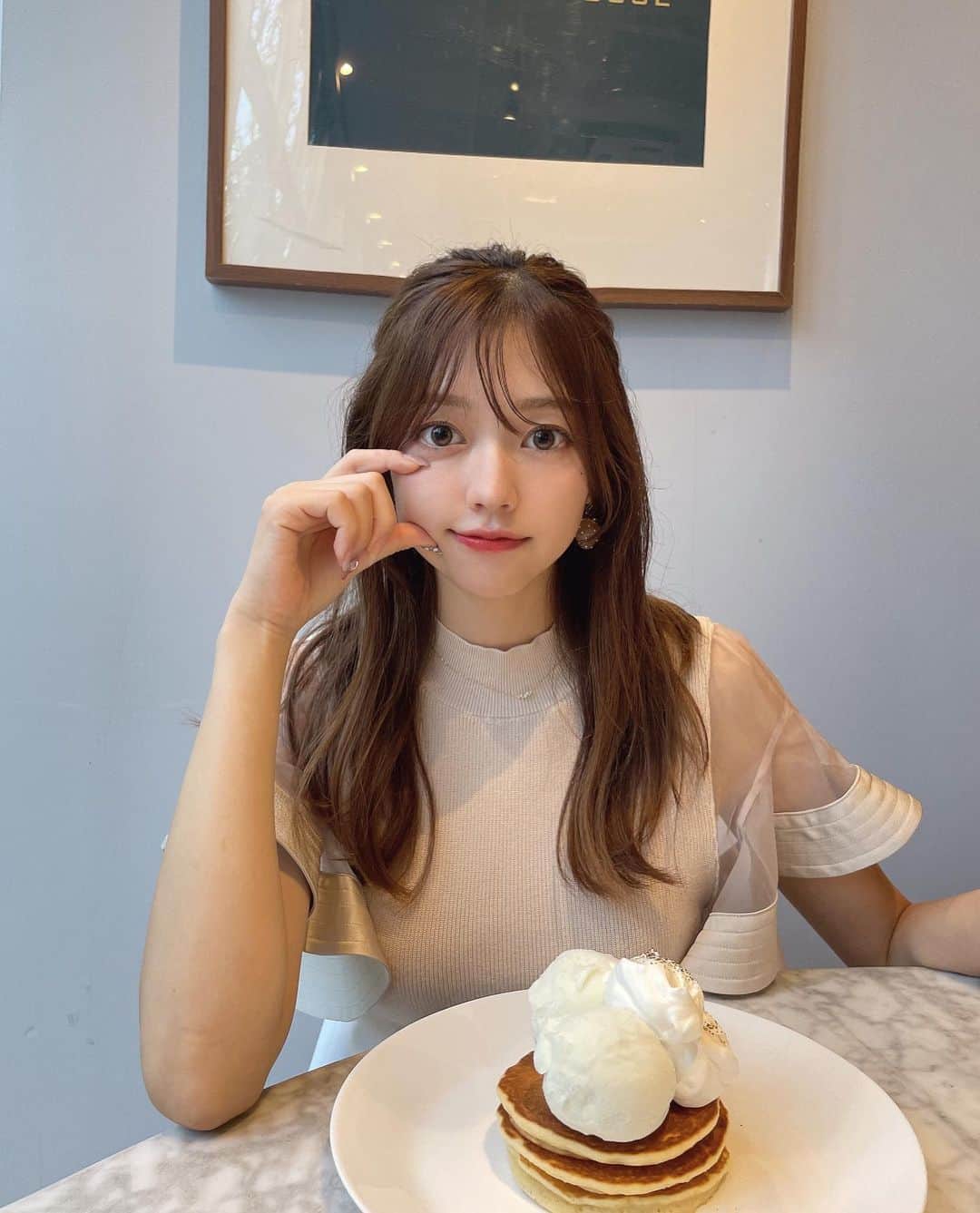 高木悠未のインスタグラム：「🥞🍴 あまあまがすきぃ」