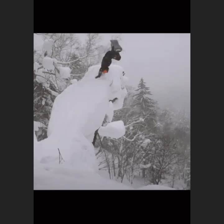 中井孝治のインスタグラム：「着地はマッシュ🍄  🎥 @yonefilm   @salomonsnowboards @salomonsnowboardsjapan #salomonsnowboardsjapan @volcomjapan #volcomjapan @platepia_japan #revoltgoggles #segawa_nouen #toko #msrgear_japan #msr #coif #hps #hillsideproject #purejammovie #横乗り塾」