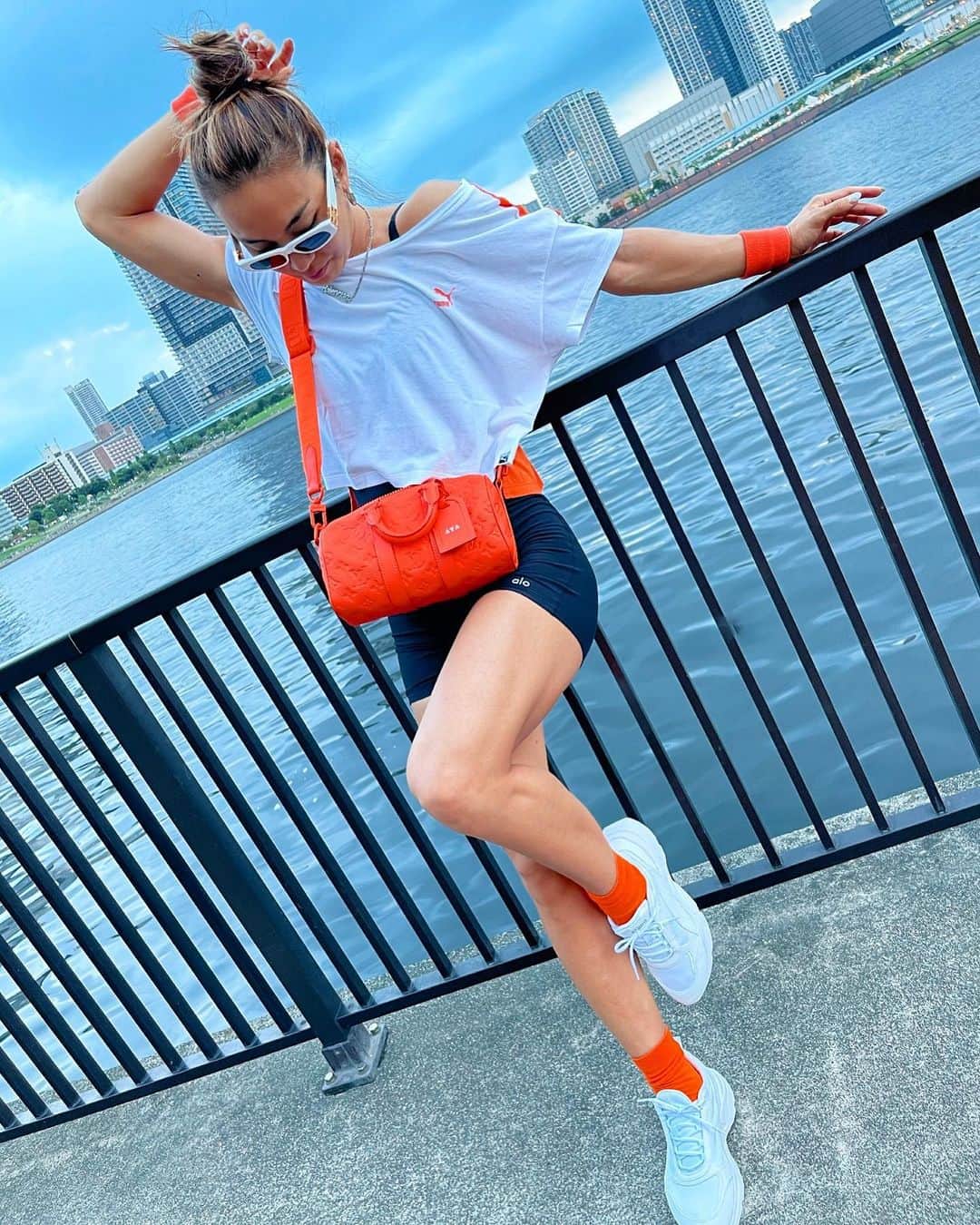 Aya（小山内あや）のインスタグラム：「🧡🧡🧡🧡 残暑をギリギリまで楽しみたい。w」