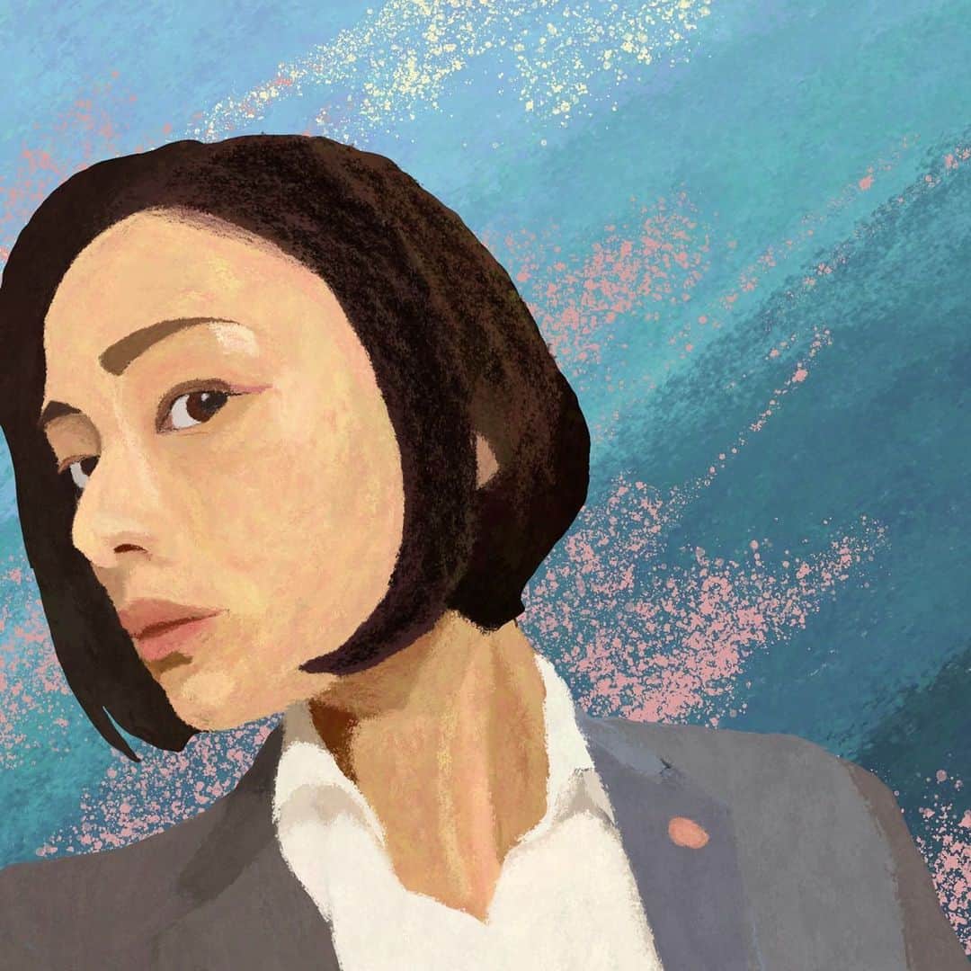 片山萌美のインスタグラム：「🎨  友人が描いてくれた😳✨  #moemikatayama」