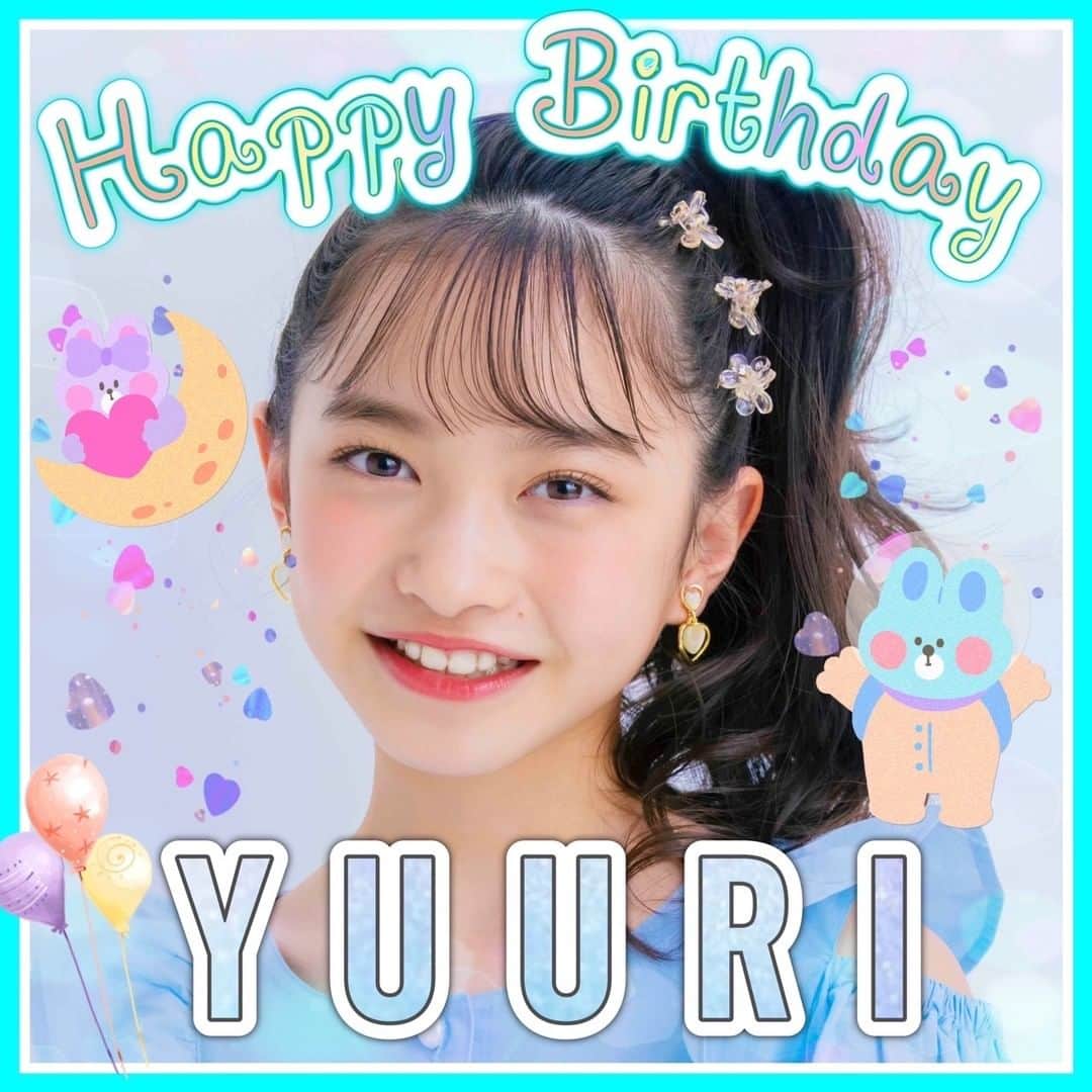 ニコ☆プチのインスタグラム：「. 本日9月14日はユウリの11歳のお誕生日だよ🎵 おめでとーーーー💖 ステキな一年になりますようにっ！  #橘侑里 #ニコプチ #birthdaygirl」