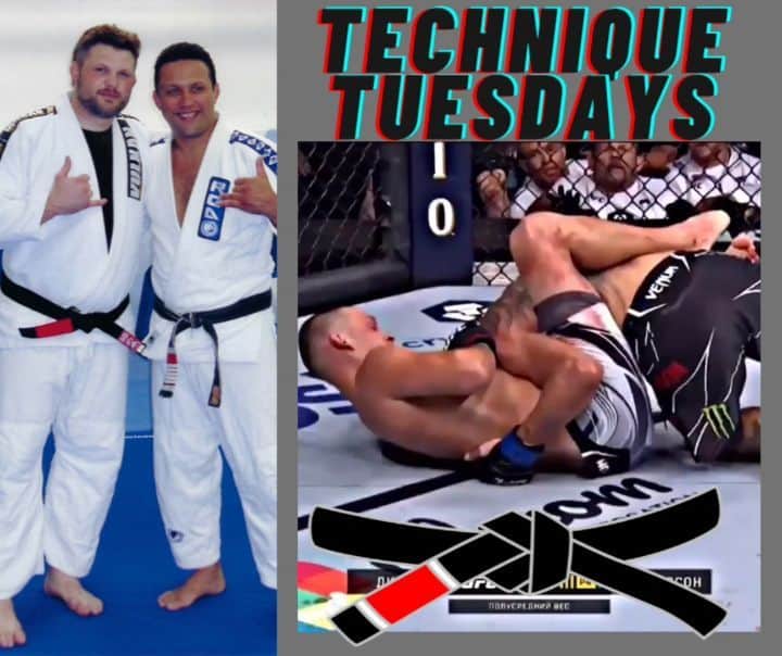 のインスタグラム：「Technique Tuesday! This is just classic guillotine, done one of the best OGs @natediaz209   Thanks @renzograciebjj」