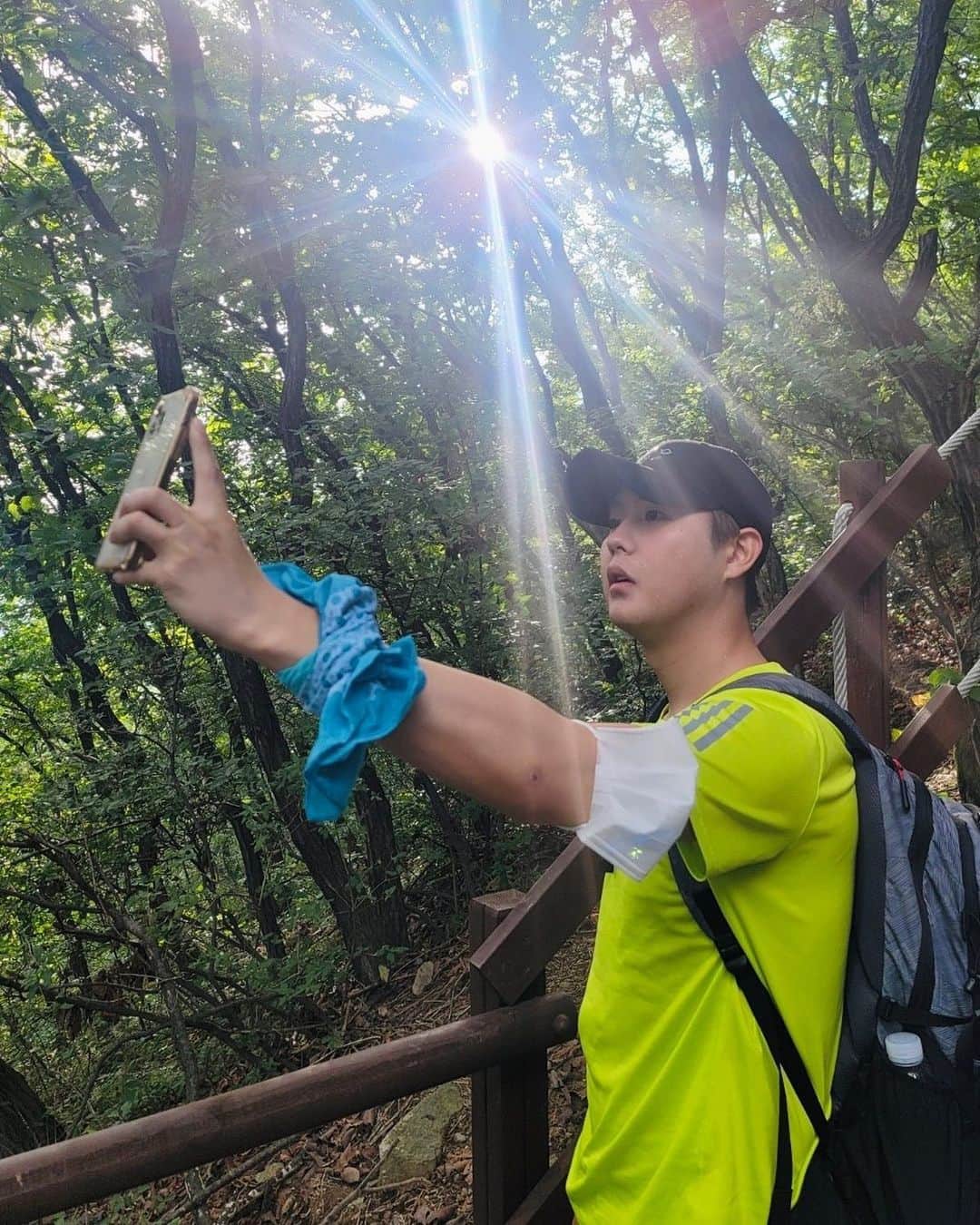 インジュン のインスタグラム：「등산⛰ 山⛰」