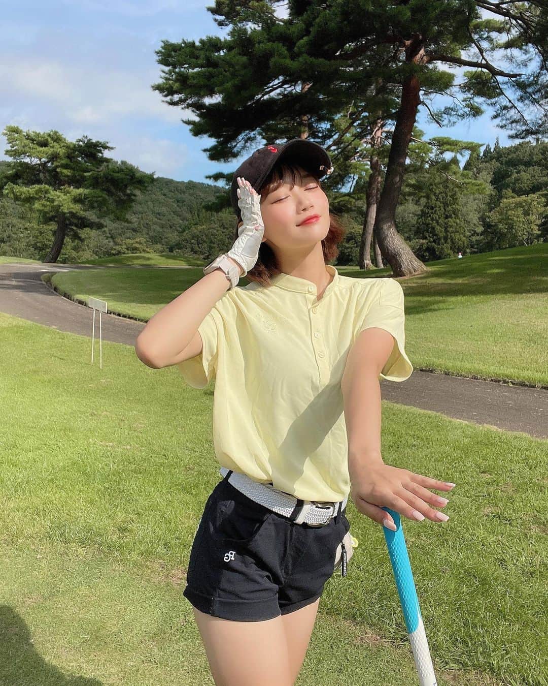 加藤夏歌のインスタグラム：「9月大会in新潟🌾 . ハーフベスト更新のすばらな1泊２日でした♡ ご飯も美味しくて大満足🤭 . 今月はゴルフしまくりな月だから ベスト更新できるように頑張りまーすっ🔥 .」