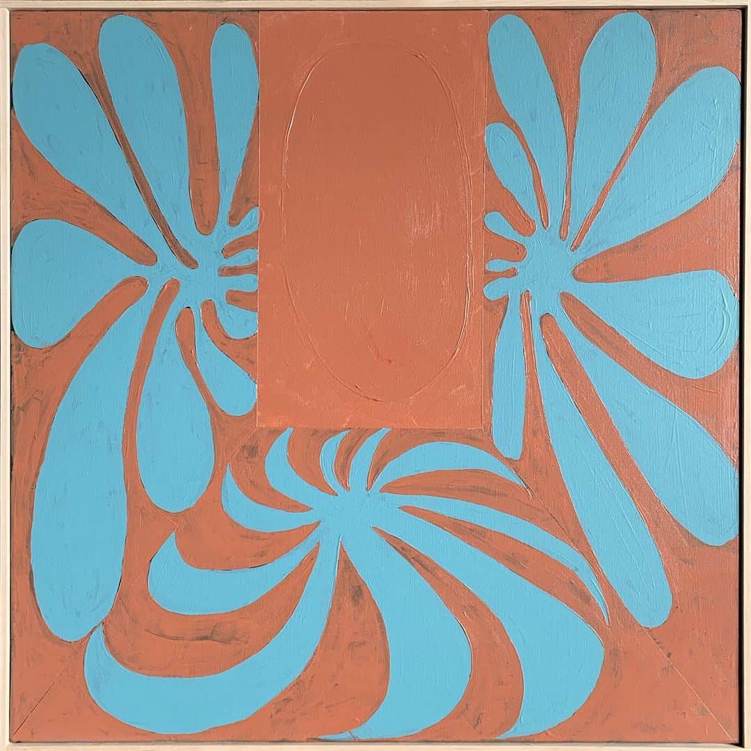 トロ・イ・モアのインスタグラム：「acrylic, 24” x 24” available now on chazwick.com」