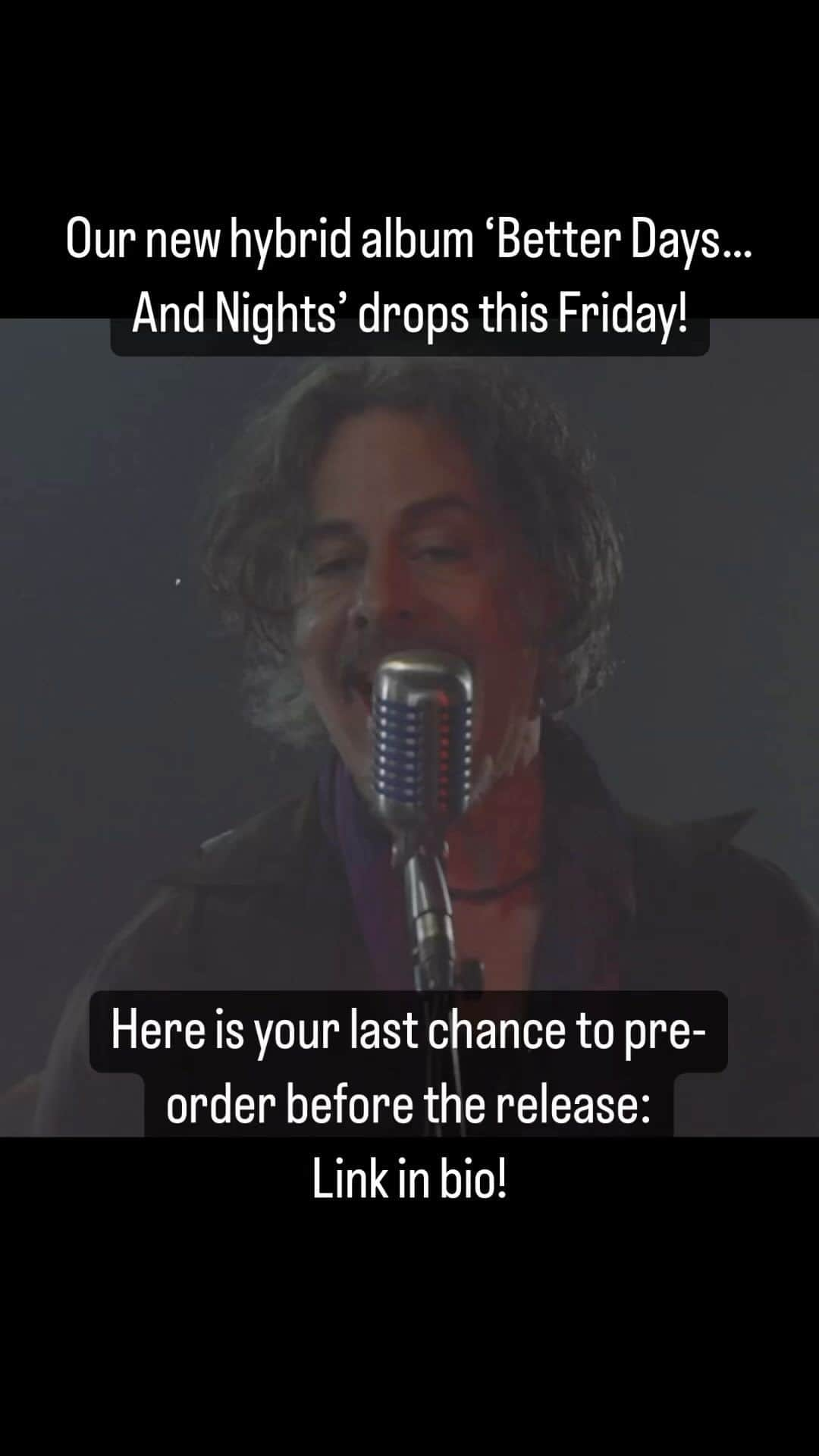 エイドリアン・スミスのインスタグラム：「Our new hybrid album ‘Better Days…And Nights’ drops this Friday!   Here is your last chance to pre-order before the release! (Link in bio)  #SmithKotzen #RichieKotzen #AdrianSmith」