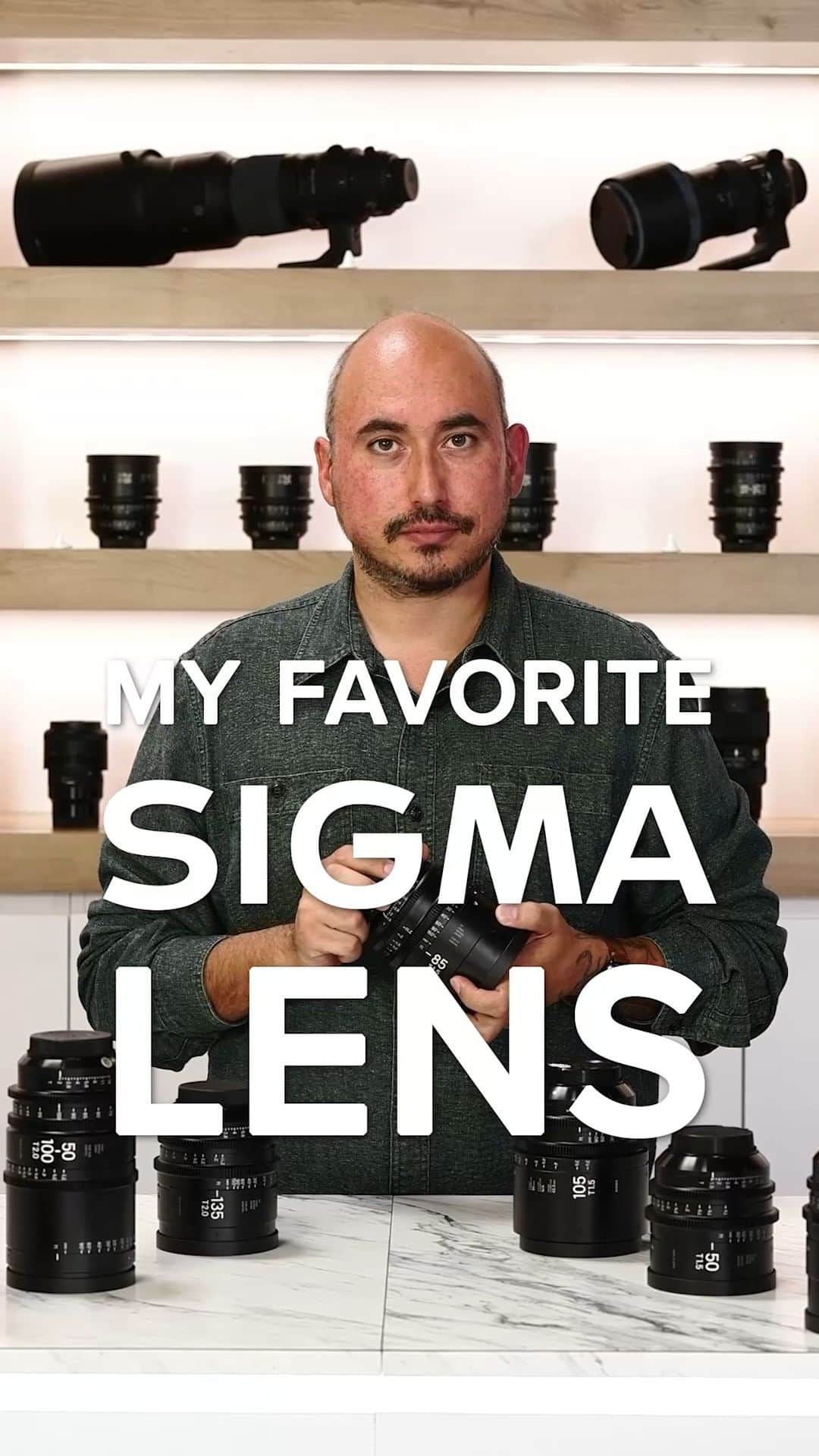 Sigma Corp Of America（シグマ）のインスタグラム：「❤️ What is *your* favorite SIGMA Lens? ❤️  #MyFavoriteSIGMALens  @sigmacine Ambassador and DP Timur Civan @timurcivan has earned his reputation making products look their absolute best, and when he does a tabletop shoot, he reaches for the SIGMA CINE 85mm T1.5. "This one is my workhorse. I use this for everything." This particular focal length is ideal for Timur's type of work, and combined with other SIGMA CINE lenses, color grading and editing is easier due to the consistent high quality of the glass.  This CINE LENS and the entire lineup of Full-Frame High Speed Primes are available for Canon EF, Sony E and PL/i mounts.  Post a story or video about your favorite SIGMA lens with #MyFavoriteSIGMALens to be featured in our stories!  And if you don't have a favorite SIGMA lens yet, check out sigmaphoto.com (link in our bio) and see what we have to offer. For cinematographers, video creators, and still photographers, there's a perfect SIGMA lens for you.  #SIGMA #SIGMACINE #sigmaphoto #cinematography #photography #sigmalens #sigmalenses #favoritethings」