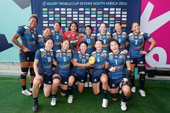 原わか花のインスタグラム：「🇿🇦🏉🇿🇦🏉🇿🇦 Rugby World Cup7s South Africa 2022  たくさんの応援をありがとうございました🌸  #sakura7s #rwc7s」