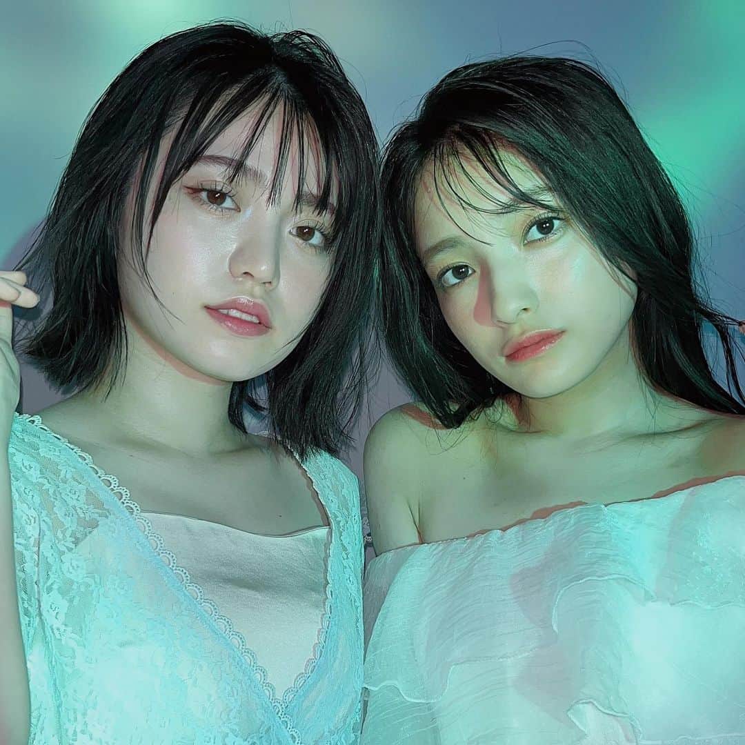 虹のコンキスタドールのインスタグラム：「#虹コン #虹のコンキスタドール #石浜芽衣 #蛭田愛梨 #作品撮り」